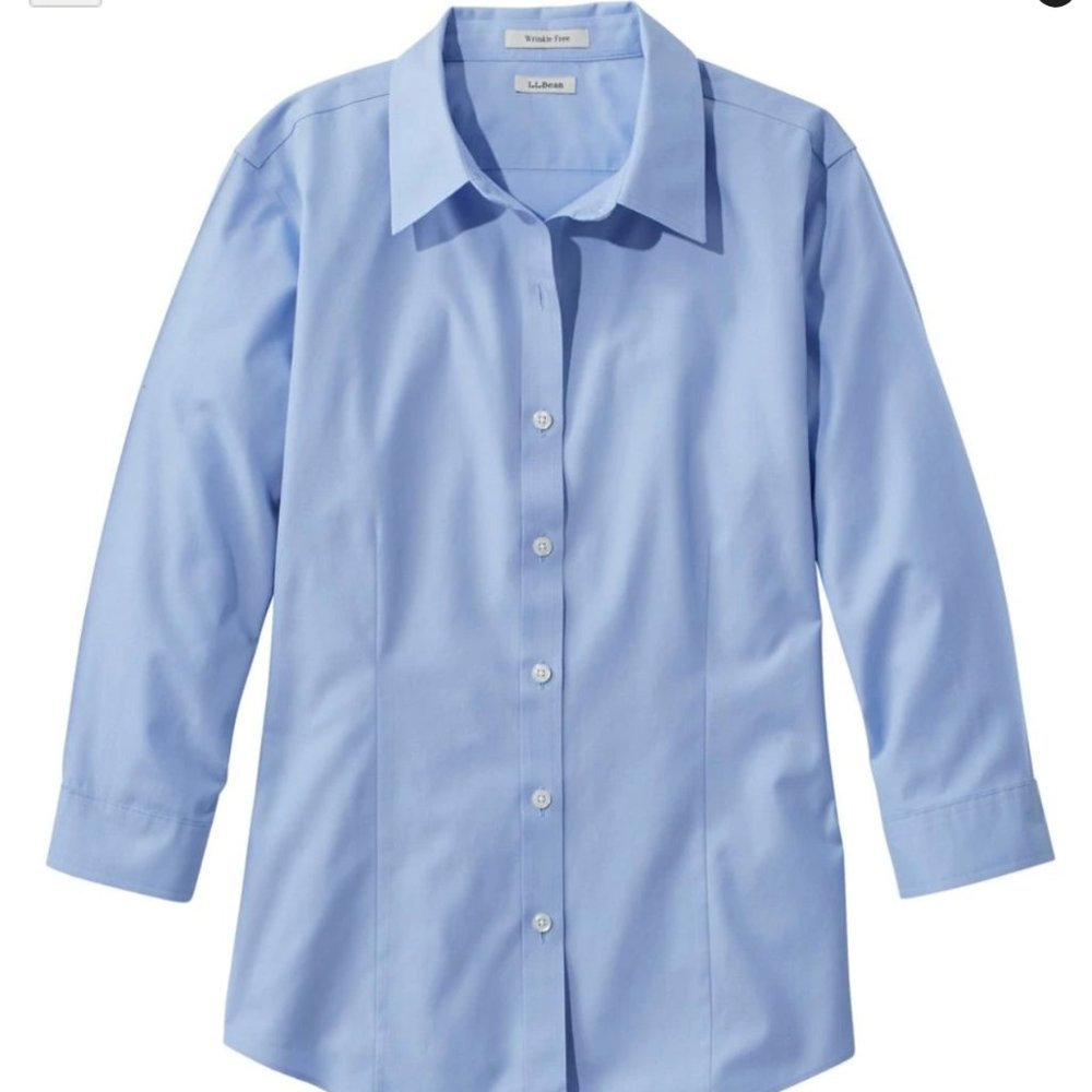 LL Bean Wrinkle Free 3/4 Shirt - NWOT
